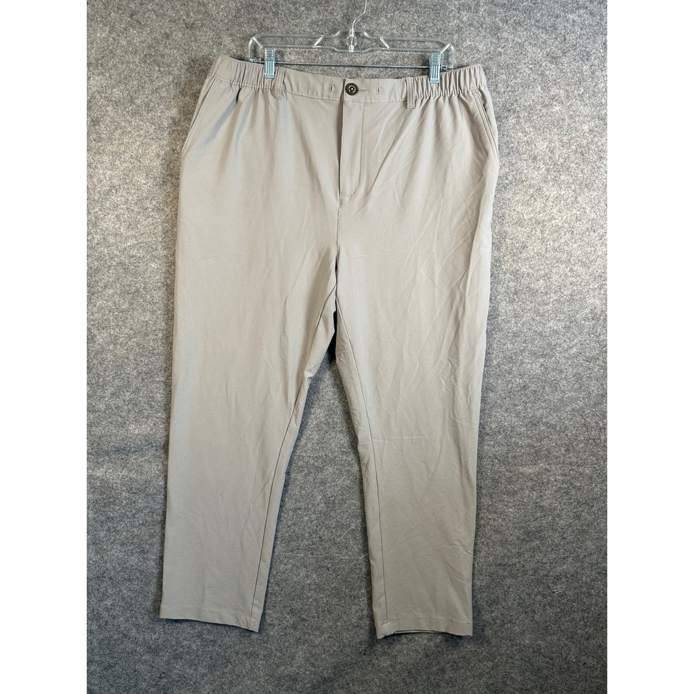 Chubbies Everywear Pants Mens XXL 30 Inseam Tan Khaki Elastic Waist Casual Chino